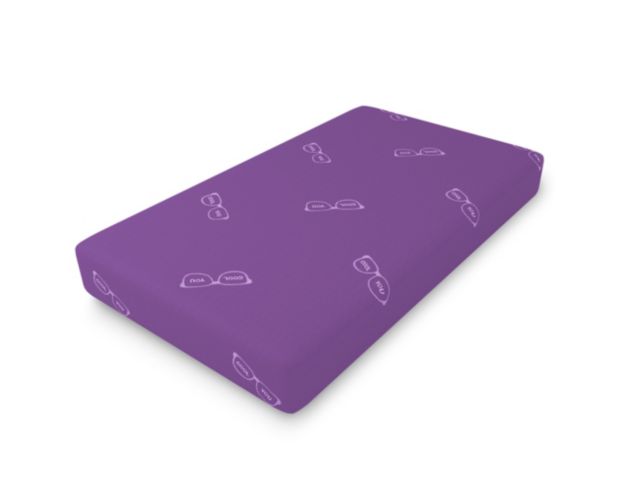 Glideaway Youth Purple Hybrid Twin Mattress in a Box large image number 2