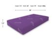 Glideaway Youth Purple Hybrid Twin Mattress in a Box small image number 9