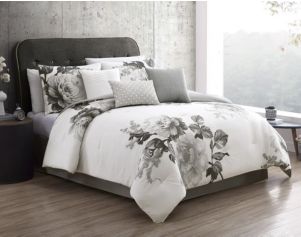 Hallmart Rachel 7-Piece Floral Queen Comforter Set