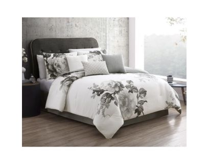 Hallmart Rachel 7-Piece Floral King Comforter Set