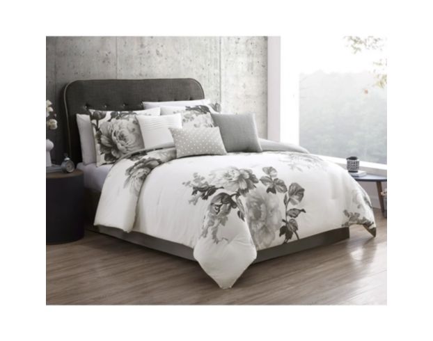 Hallmart Rachel 7-Piece Floral King Comforter Set large image number 2