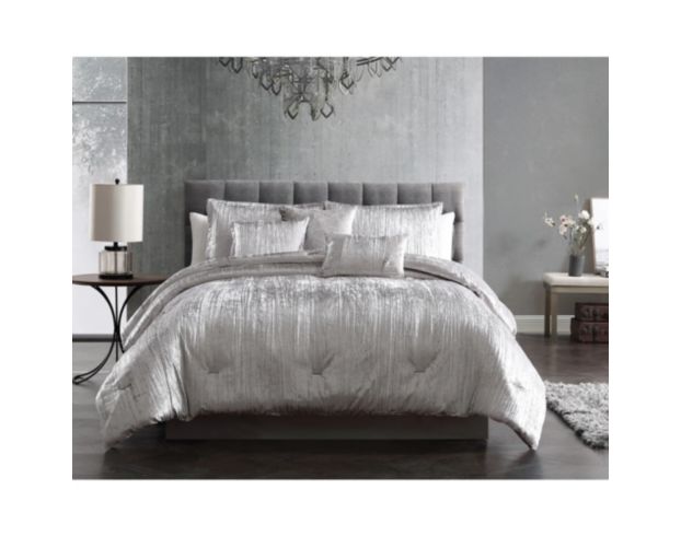 Hallmart Taos Silver 7-Piece Queen Comforter Set large image number 1