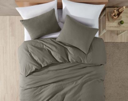 Hallmart Collectibles Loft Charcoal 3-Piece Queen Comforter Set