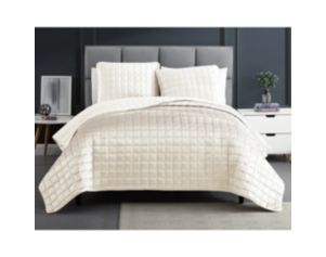 Hallmart Luxe 3-Piece White Queen Coverlet Set