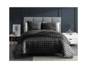 Hallmart Luxe 3-Piece Black King Coverlet Set