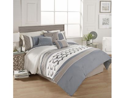 Hallmart Bailey 7-Piece Queen Comforter Set