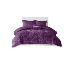 Hampton Hill Felicia Purple 3-Piece Twin Comforter Set