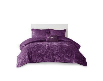 Hampton Hill Felicia Purple 3-Piece Twin Comforter Set