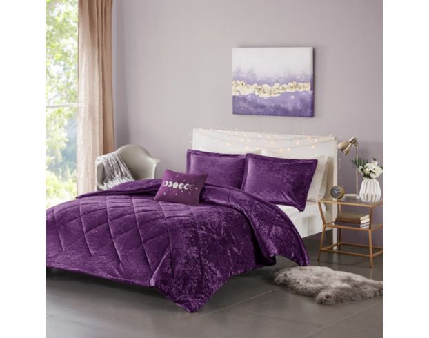 Hampton Hill Felicia Purple 3-Piece Twin Comforter Set large image number 6