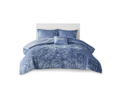 Hampton Hill Felicia Blue 3-Piece Twin Comforter Set