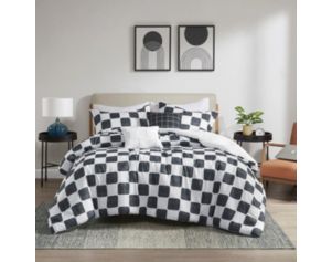 Hampton Hill Miley Checkered 5-Piece Full/Queen Comforter Set