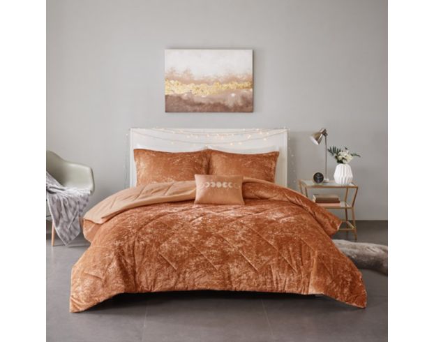 Hampton Hill Felicia Rust 3-Piece Twin Comforter Set large image number 3