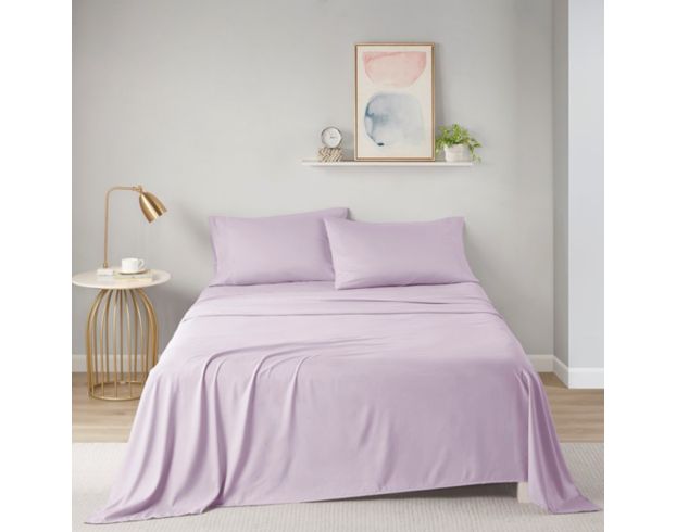 Hampton Hill Microfiber 3-Piece Lavender Twin Sheet Set large image number 5