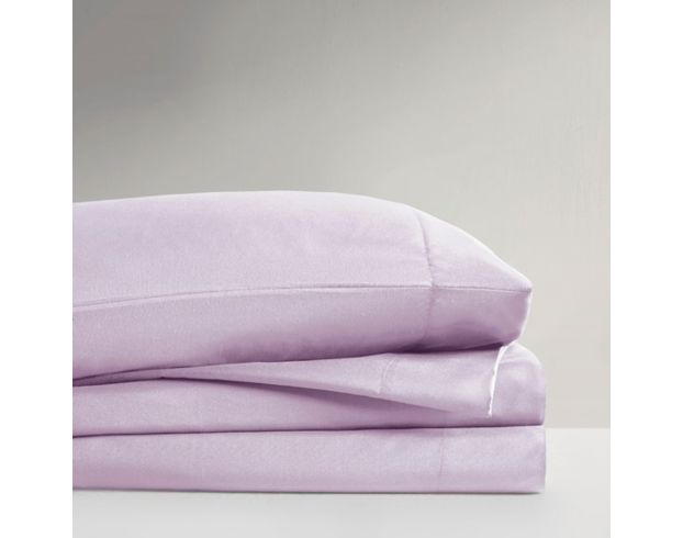 Hampton Hill Microfiber 3-Piece Lavender Twin Sheet Set large image number 10