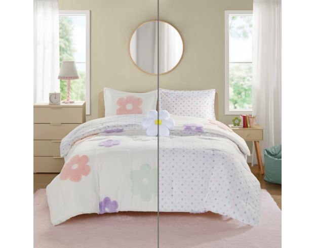 Hampton Hill Gracie Floral Reversible 3-Piece Twin Comforter Set large image number 8