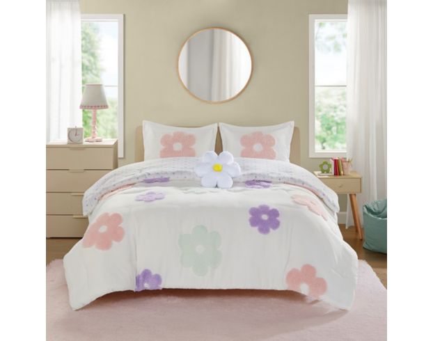 Hampton Hill Gracie Floral Reversible 3-Piece Twin Comforter Set large image number 9