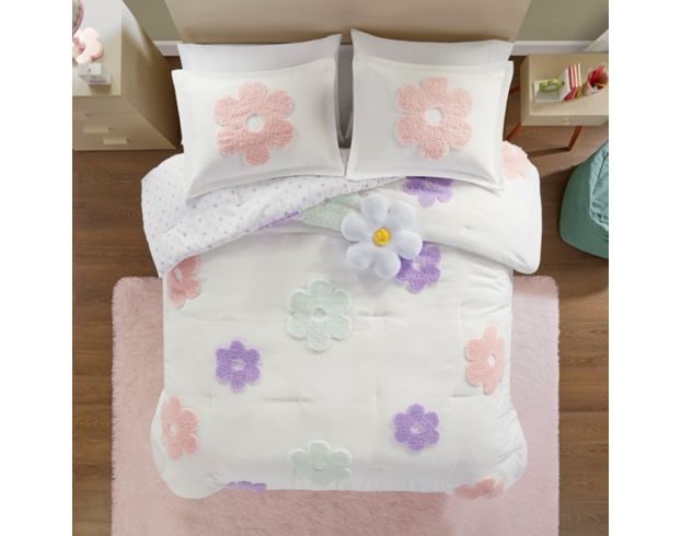 Hampton Hill Gracie Floral Reversible 3-Piece Twin Comforter Set large image number 12