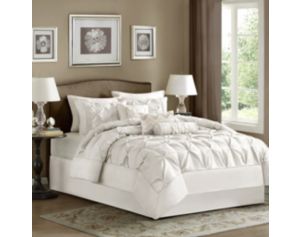 Hampton Hill Laurel White 7-Piece King Comforter Set
