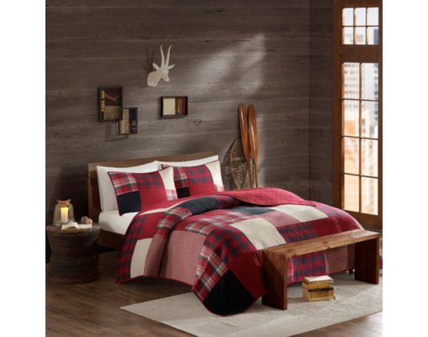 Hampton Hill Sunset 3-Piece Queen Coverlet Set large image number 1