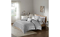 Hampton Hill Raina Gray 4-Piece Twin Comforter Set