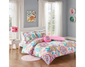 Hampton Hill Camille Floral 3-Piece Twin Comforter Set