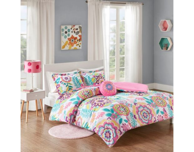 Hampton Hill Camille Floral 3-Piece Twin Comforter Set large image number 1