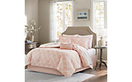 Hampton Hill Merritt Blush 9-Piece Full Comforter/Sheet Set