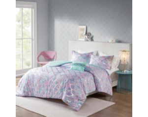 Hampton Hill Pearl 4-Piece Full Comforter Set