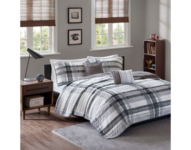 Hampton Hill Rudy Plaid 4-Piece Twin Coverlet Set large image number 1