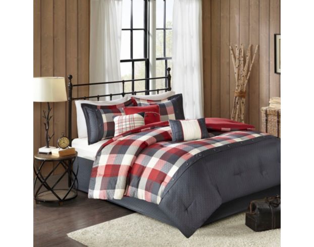 Hampton Hill Ridge Red 7-Piece Comforter Set large image number 1