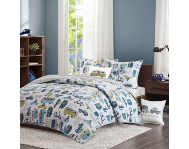 Hampton Hill Road Trip 4-Piece Full Coverlet Set large image number 1