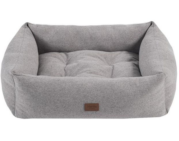 Hampton Hill Gray Bolster Pet Bed large image number 1