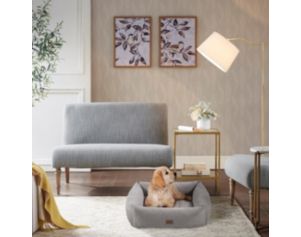 Hampton Hill Gray Bolster Pet Bed