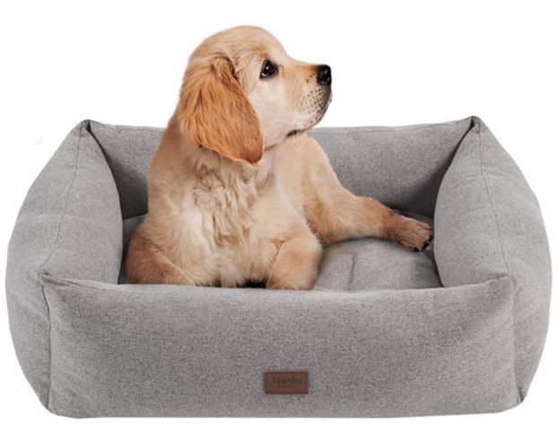 Hampton Hill Gray Bolster Pet Bed large image number 3