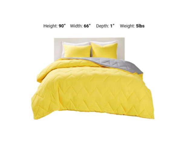 Hampton Hill Trixie Yellow 2-Piece Twin Comforter Set large image number 9
