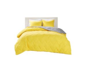Hampton Hill Trixie Yellow 3-Piece Full/Queen Comforter Set