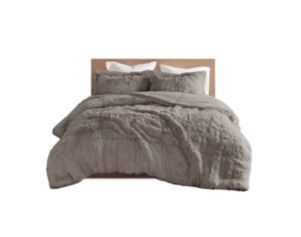 Hampton Hill Malea Grey 3-Piece Full/Queen Comforter Set