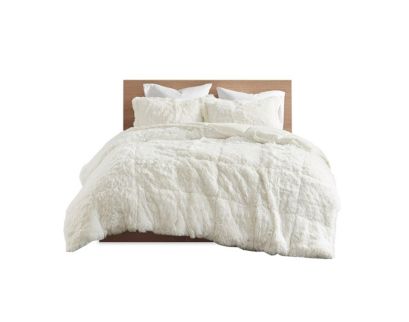 Hampton Hill Malea Ivory 3-Piece Full/Queen Comforter Set