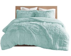 Hampton Hill Malea 3-Piece Aqua Full/Queen Comforter