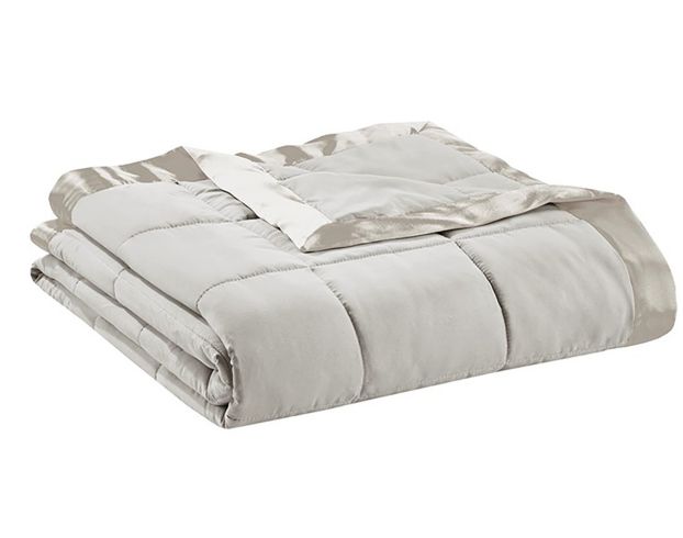 Hampton Hill Windom Grey Twin Blanket Homemakers