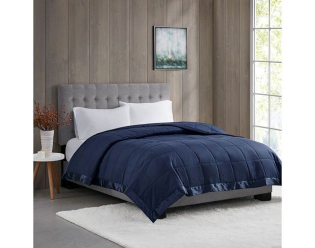 Hampton Hill Windom Navy Twin Blanket Homemakers