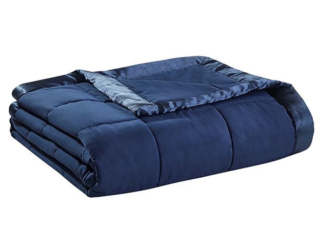 Hampton Hill Windom Navy Twin Blanket large image number 3