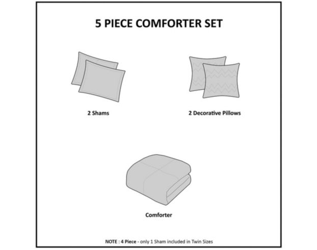 Hampton Hill Callie 5-Piece Full/Queen Comforter Set large image number 12