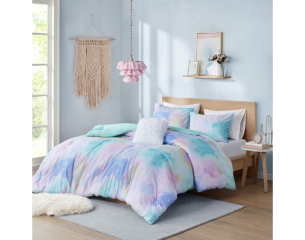 Tie dye fuzzy online comforter