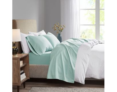 Hampton Hill Seafoam 3-Piece Twin Sheet Set