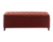 Hampton Hill Shandra Tufted Red Storage Bench small image number 1