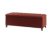 Hampton Hill Shandra Tufted Red Storage Bench small image number 2