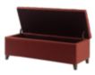 Hampton Hill Shandra Tufted Red Storage Bench small image number 3