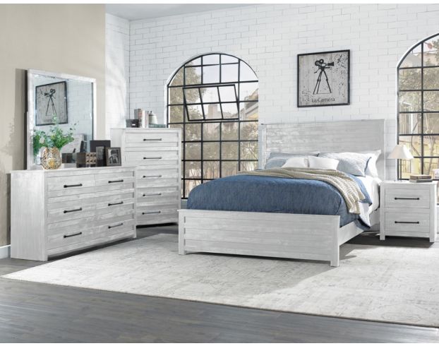 Hillsdale Furniture Villa White Queen Bed large image number 2