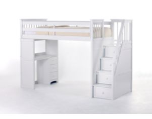 Hillsdale Furniture School House Twin Loft with Desk